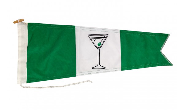 DuraFlag® green gin pennant flag- premium quality flags